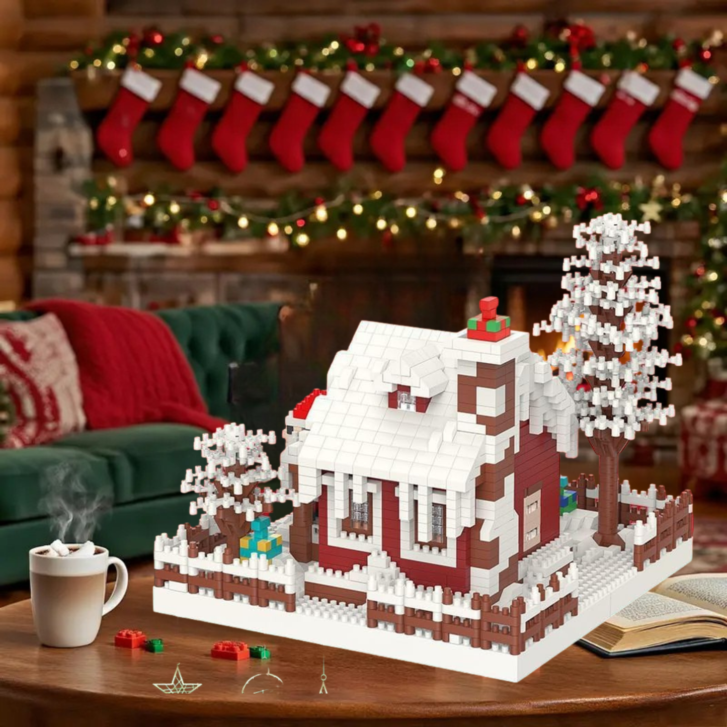 Frosty Blocks - Buildable Christmas Cottage