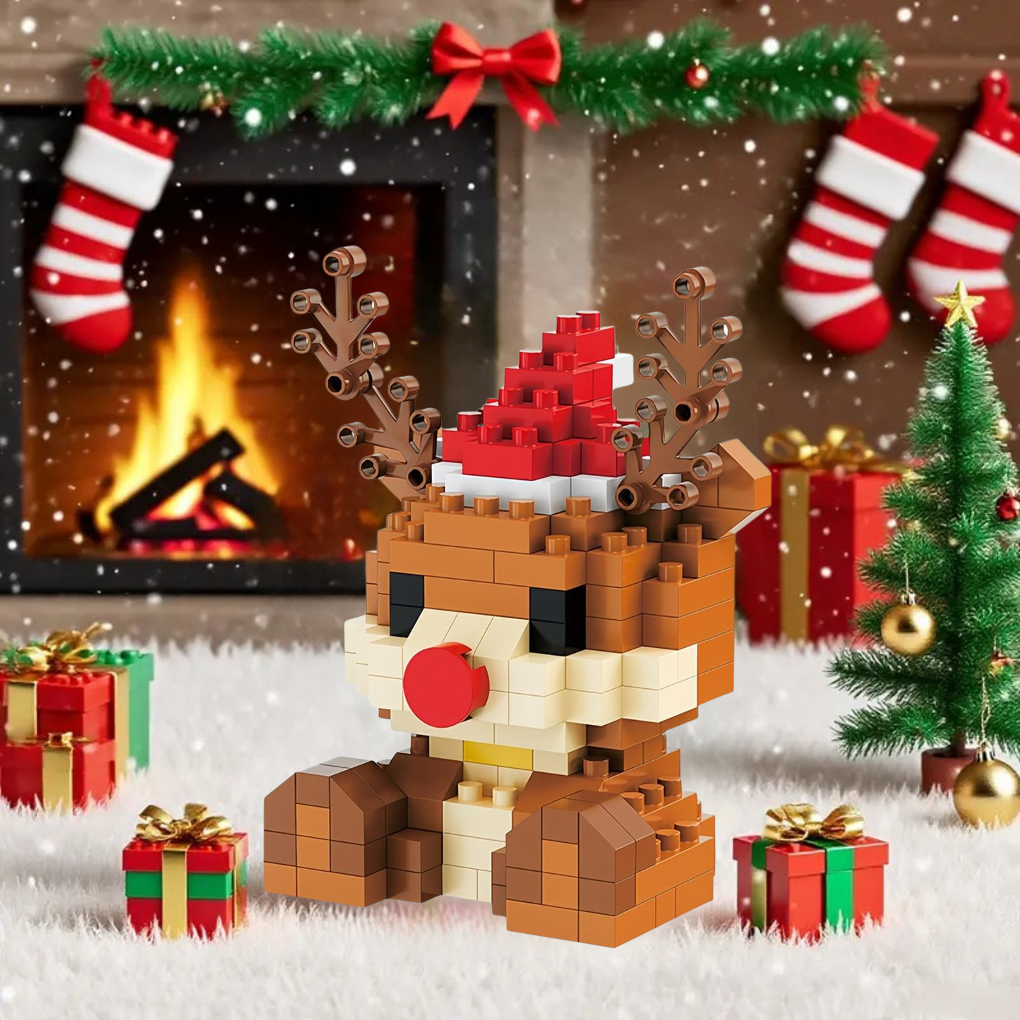 Frosty Blocks - Buildable Reindeer