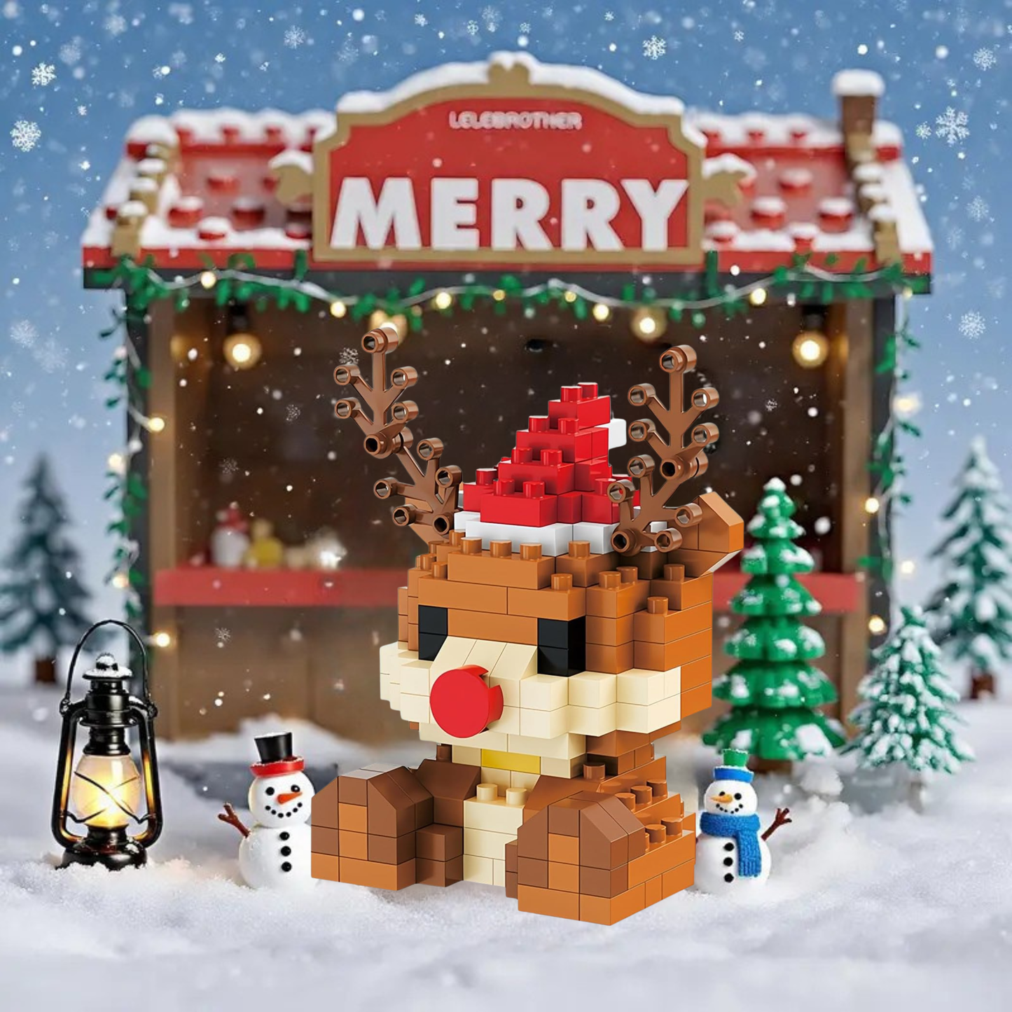 Frosty Blocks - Buildable Reindeer