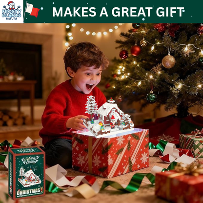 Frosty Blocks - Buildable Christmas Cottage