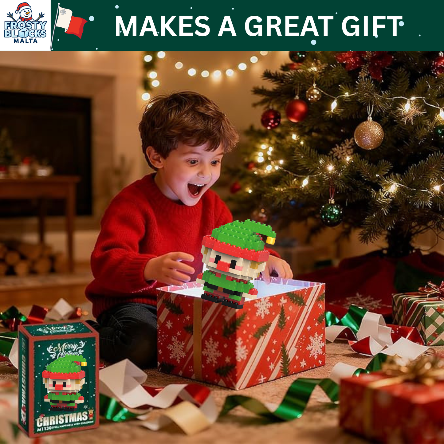 Frosty Blocks - Buildable Christmas Elf